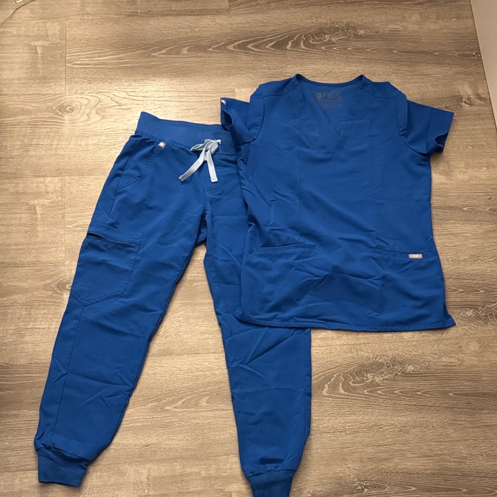 Figs Blue Scrub Set